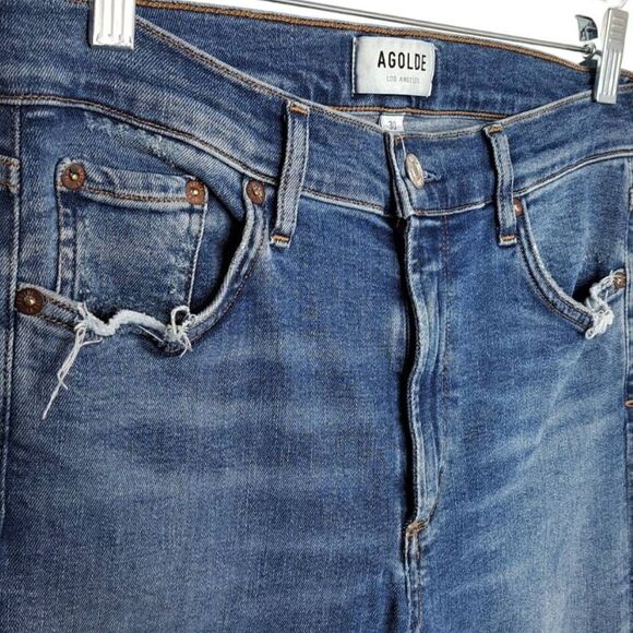 AGOLDE Women's Sophie Ankle Skinny Jeans in Pentacle size 30 / 10 - Picture 4 of 9